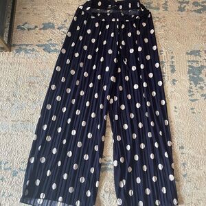 Zara Dark Blue Polka Dot Pants